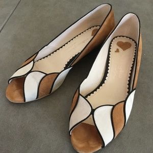 Mellow yellow Paris wedge shoes sz39 mustard